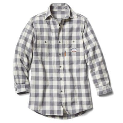 Grey & White Plaid Shirt