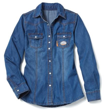 Women s FR Denim Work Shirt | Redbud Supply