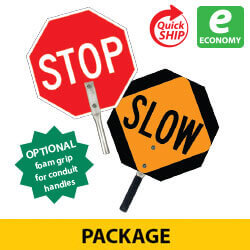 Stop/Slow Sign Paddles