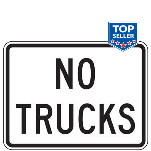 No Trucks Sign