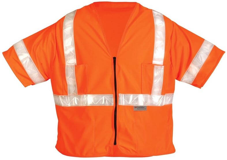 Class 3 Solid Vest w/Zipper