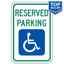 Reserve Parking (Handicap Symbol) Sign