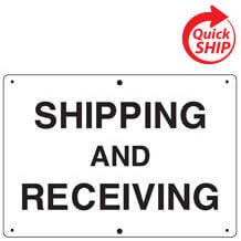 Shipping and Receiving Private Property Sign
