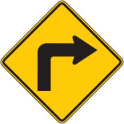 Turn Right Arrow Symbol Warning Signs