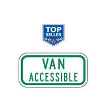 Van Accessible Supplemental Plaque (Green)