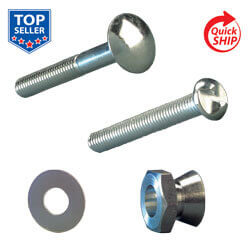 One-Way Zinc Tamper Bolt