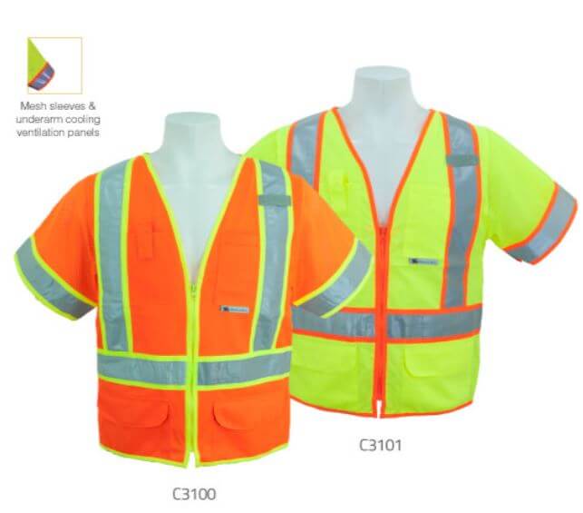 Vest Lime Solid Class 3
