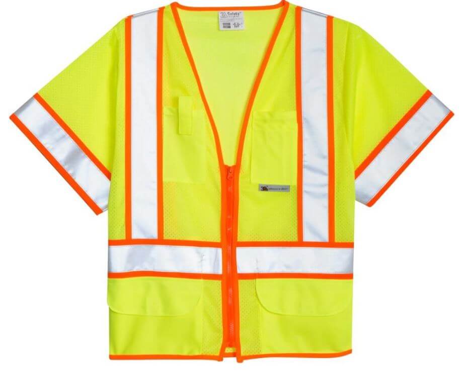 Lime Mesh Class 3 Vest
