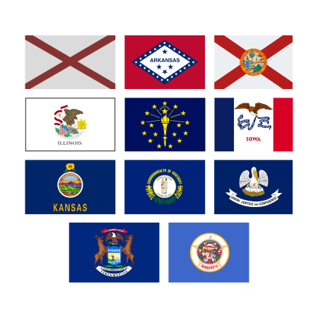 State Flags - Central