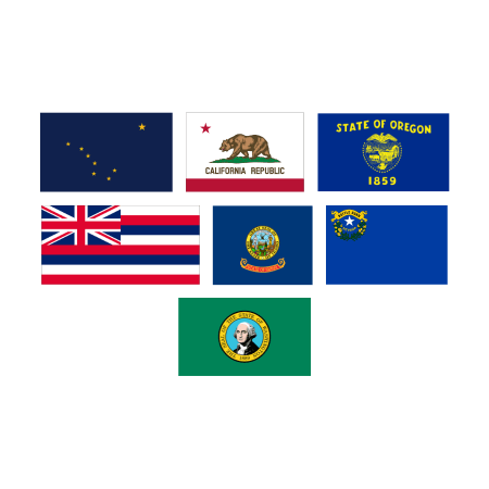 State Flags - Pacific
