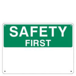 Safety First Header
